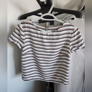 White Striped Top